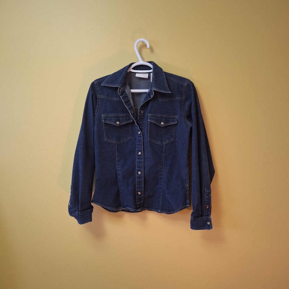 Denim Button-Up Shirt